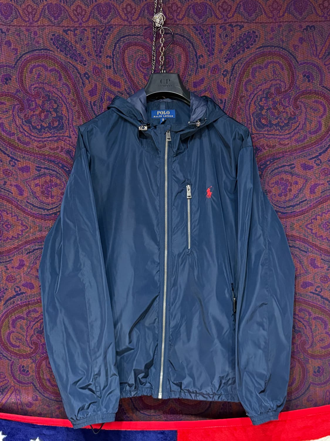 폴로 랄프로렌 네이비 바람막이 후드자켓 상품이미지1