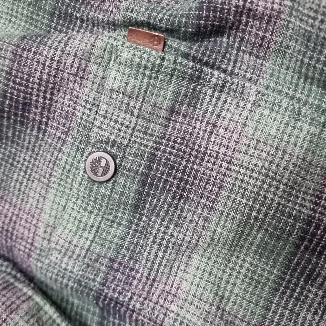 팀버랜드 그린 체크 플란넬 셔츠(100) 상품이미지4