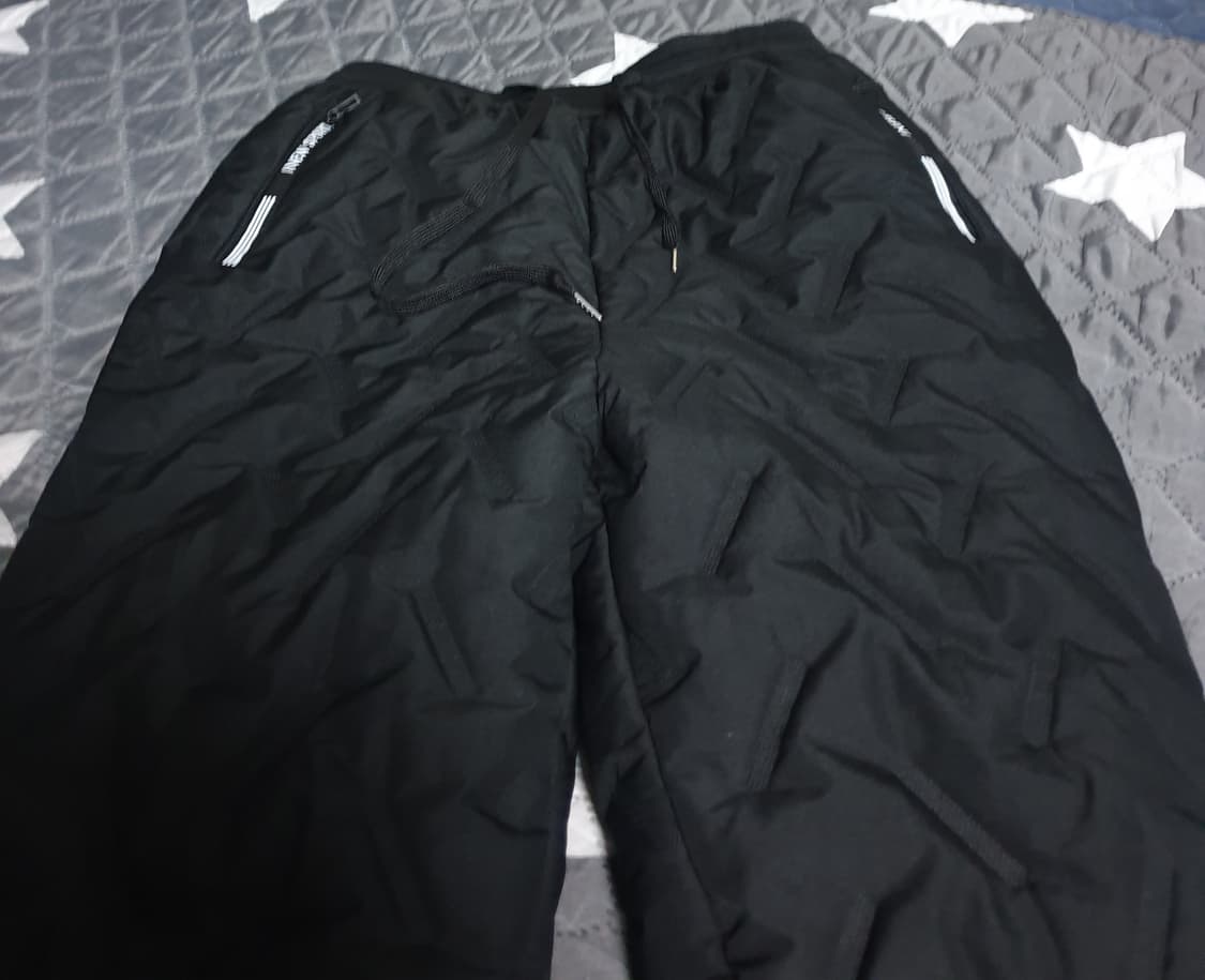 NEW SPORT 안감털 퀄팅 패딩 조거팬츠 블랙 (L) 상품이미지2