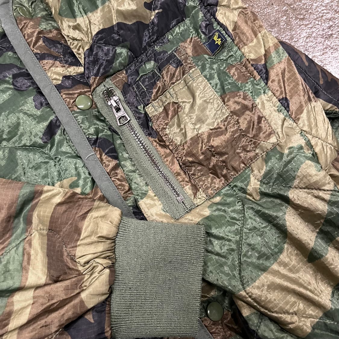 알파인더스트리 밀리터리 퀼팅 자켓 (100) 상품이미지2