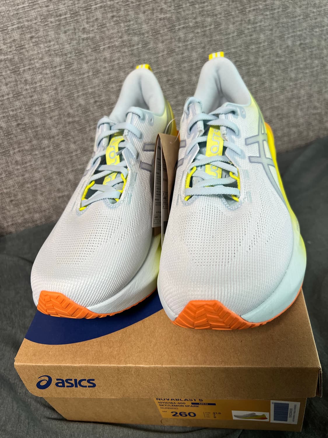 260)정가 이하 공홈 새상품 아식스 노바블라스트5 써니시즐 상품이미지3