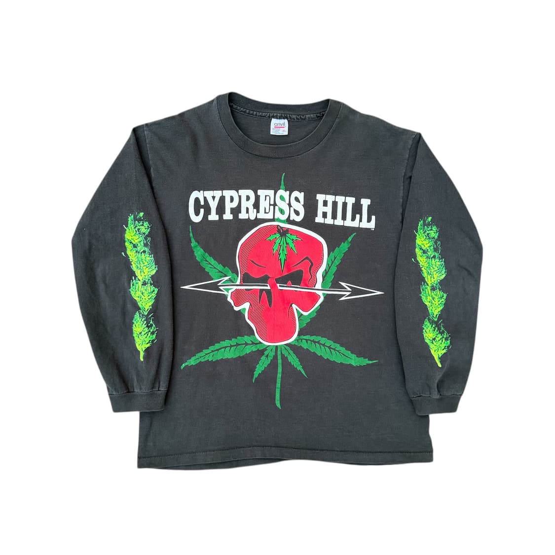 빈티지 90s Cypress Hill 사이프러스힐 마리화나 스컬 롱슬리브 상품이미지1