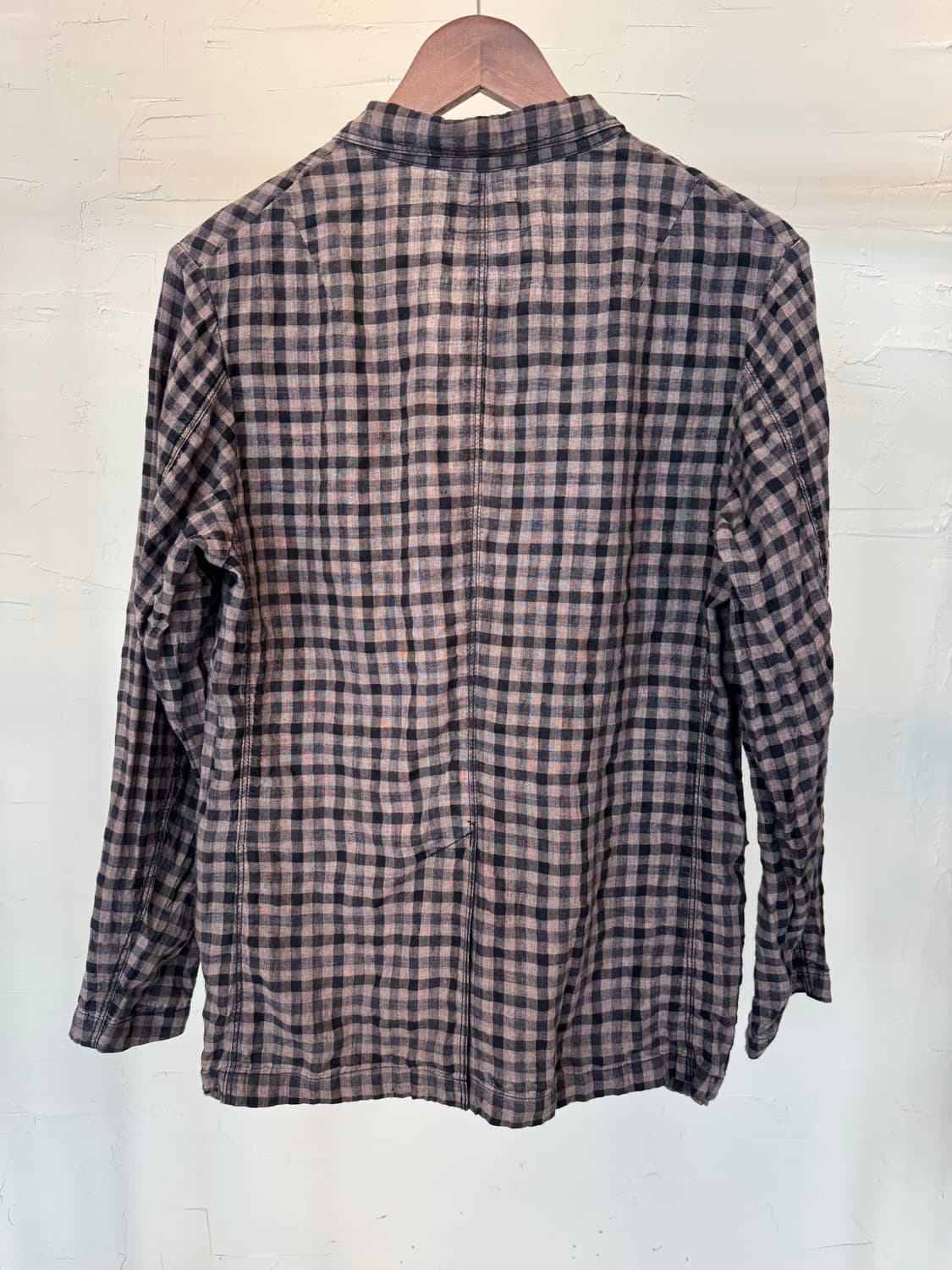 PLST 체크 린넨 자켓 상품이미지2