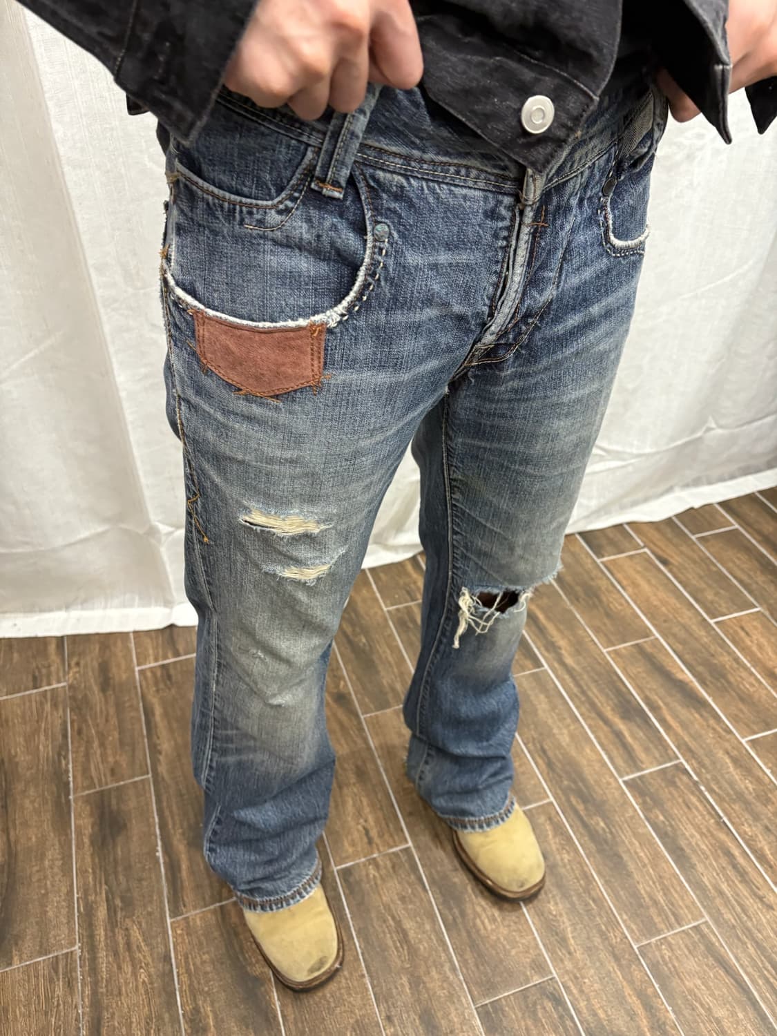 리바이스 copper 빈티지 워싱 웨스턴 부츠컷 데님 팬츠 상품이미지2