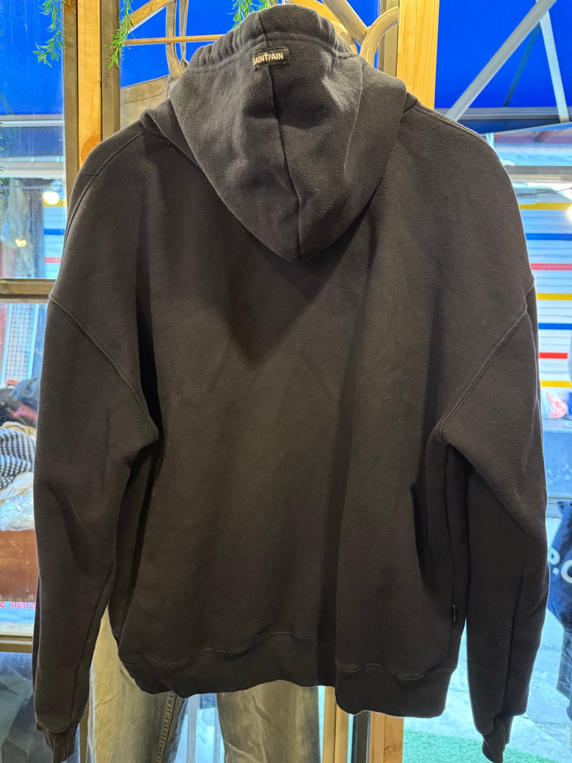 세인트페인 SP 팀 로고 후드티 네이비 상품이미지6