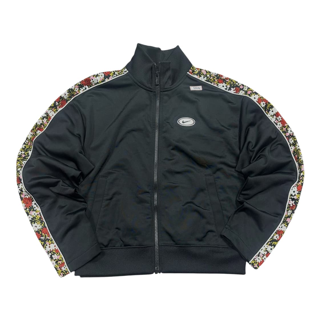 ✨ (바배) 나이키 플라워 사이드라인 블랙 크롭 트랙탑 져지 상품이미지1