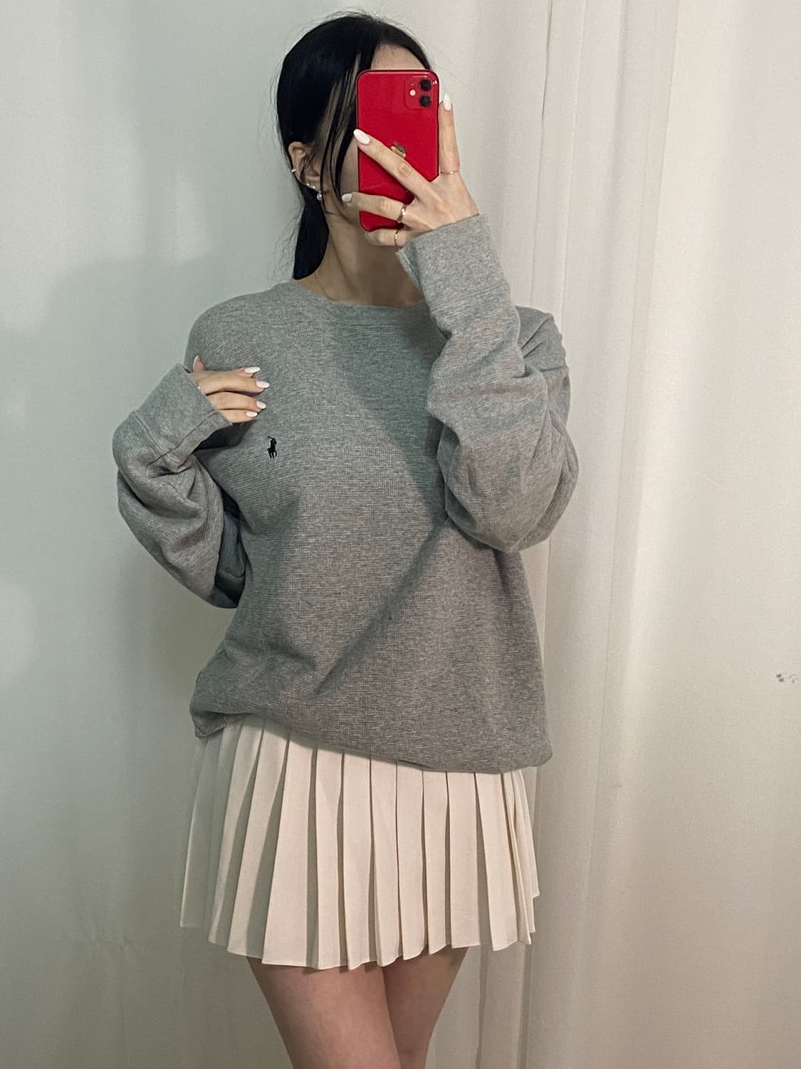 폴로 와플 포니 니트 상품이미지2