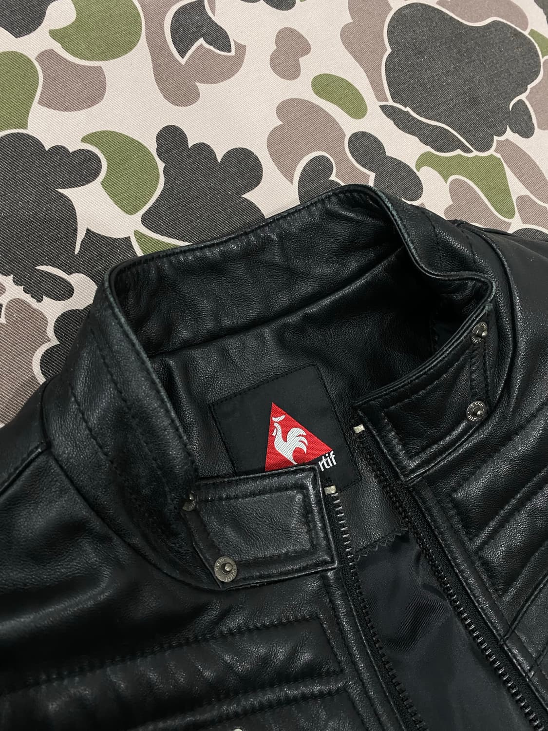 르꼬끄 푸조 양가죽 레이싱 라이더 자켓  상품이미지7