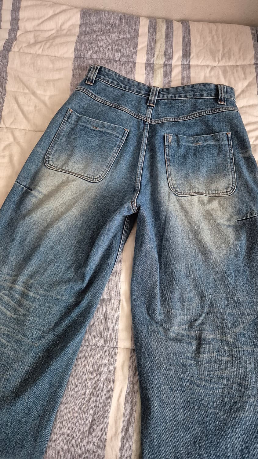 노운 아웃포켓데님 미드블루 1사이즈 상품이미지3