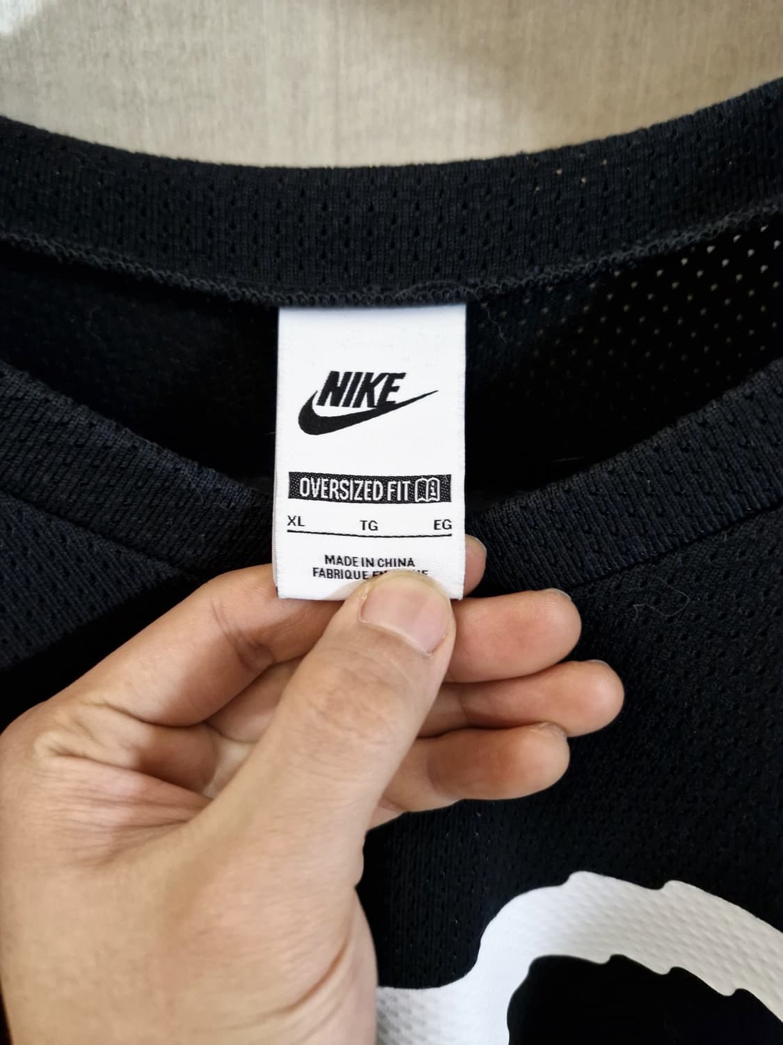 나이키 하키 클럽 져지 오버핏 블랙 XL 상품이미지3