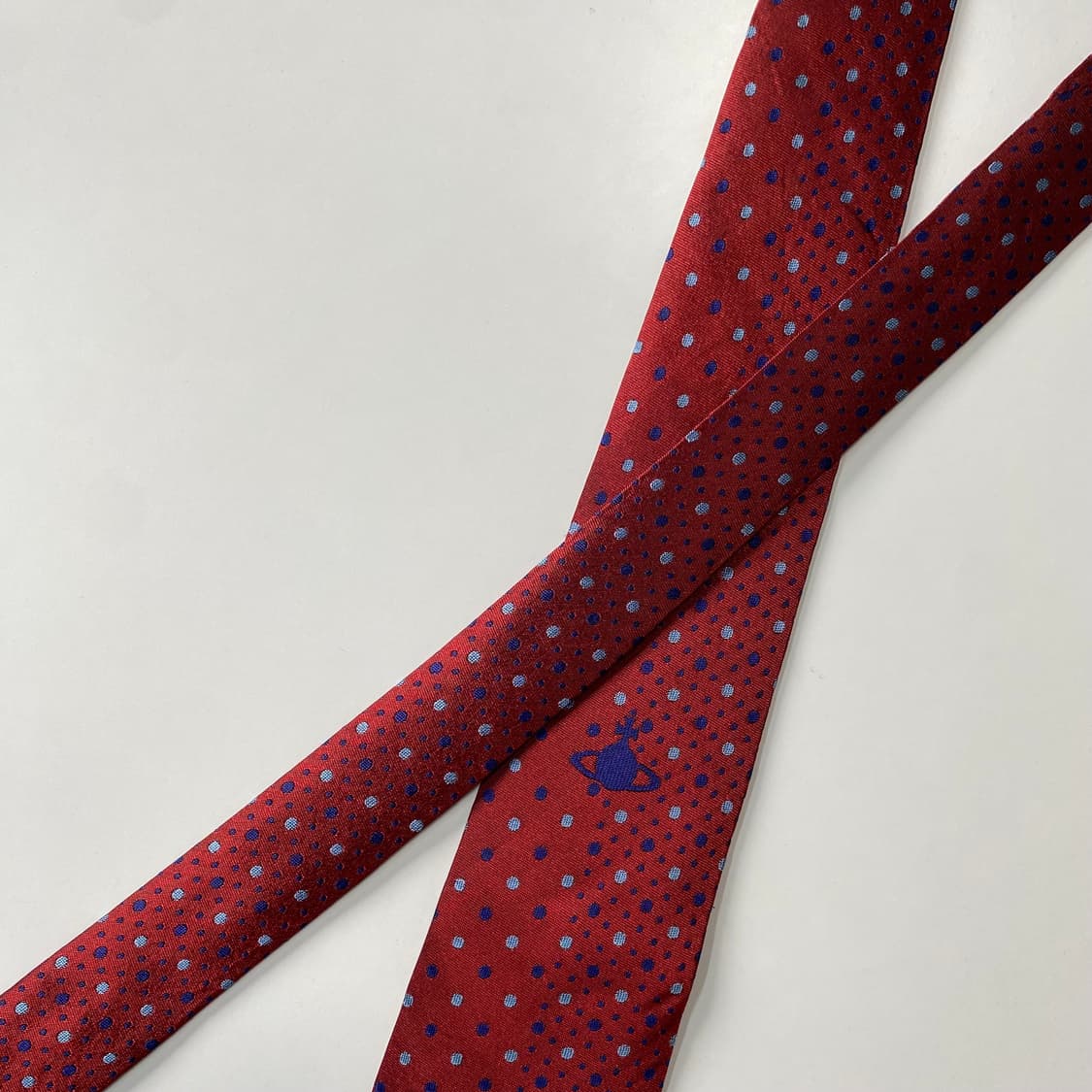 비비안웨스트우드 심플로고 정품 명품 넥타이(Vivienne)8.6cm 상품이미지3