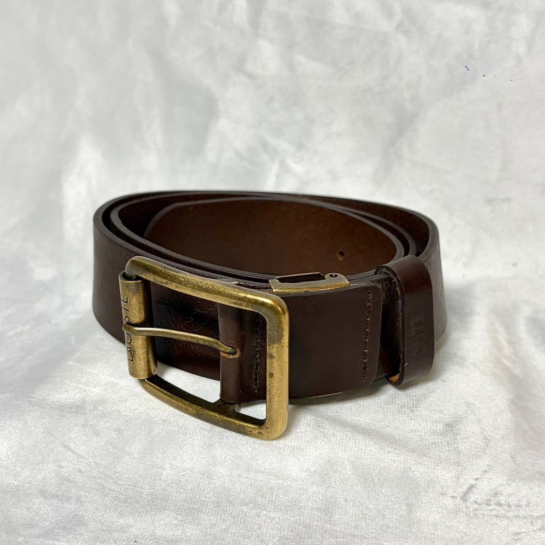 라코스테 롤러 버클 리얼 레더 벨트 상품이미지2