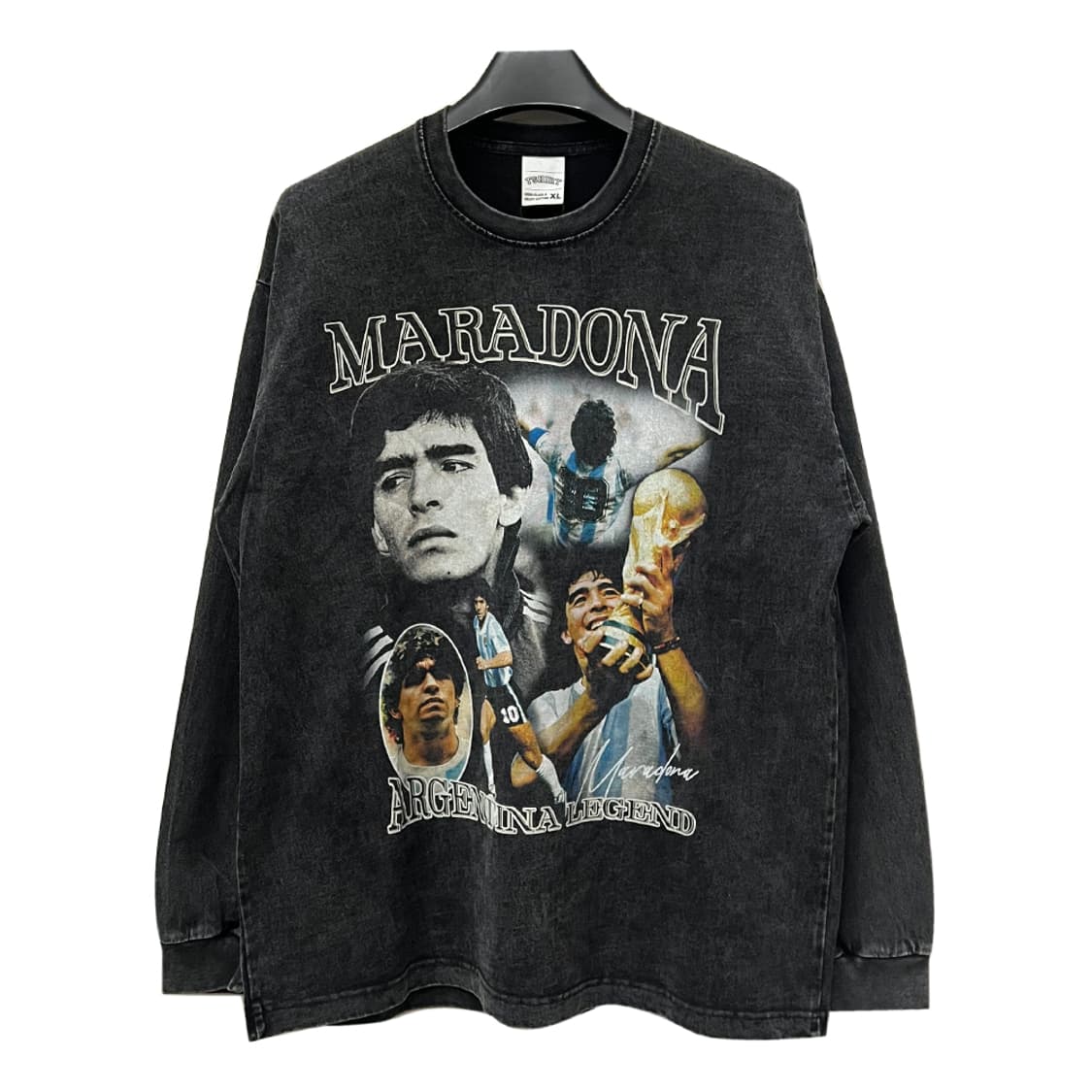 VTG 마라도나 프린팅 피그먼트 긴팔 롱슬리브 XL 상품이미지1