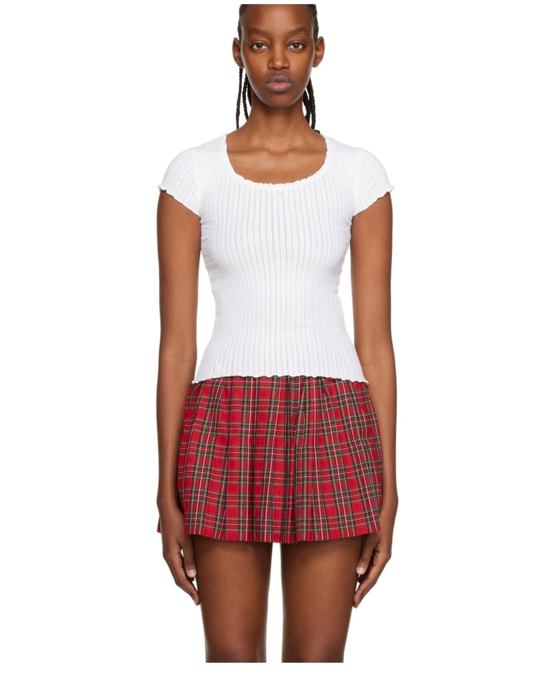 ERL embroid t shirt s 새상품 아일렛포인텔레탑 상품이미지1