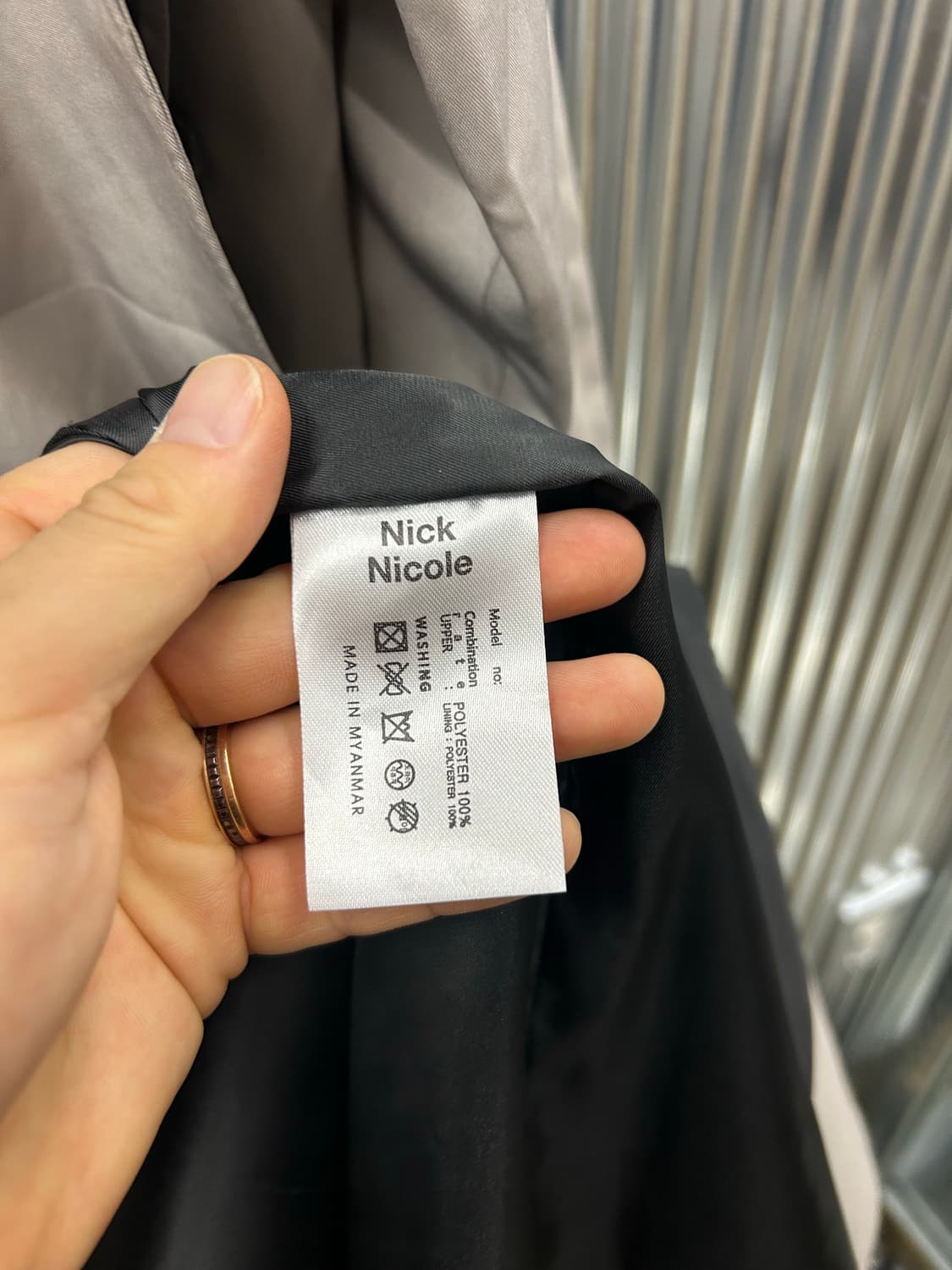 NICK NICOLE 베이지 트렌치 코트 상품이미지8