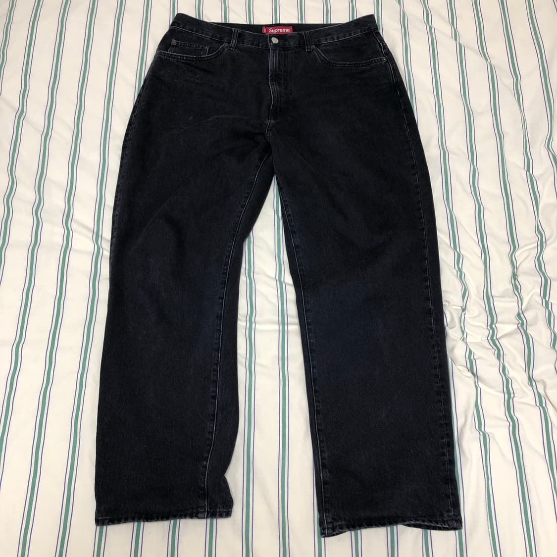 FW24 슈프림 배기진 흑청 34 상품이미지1