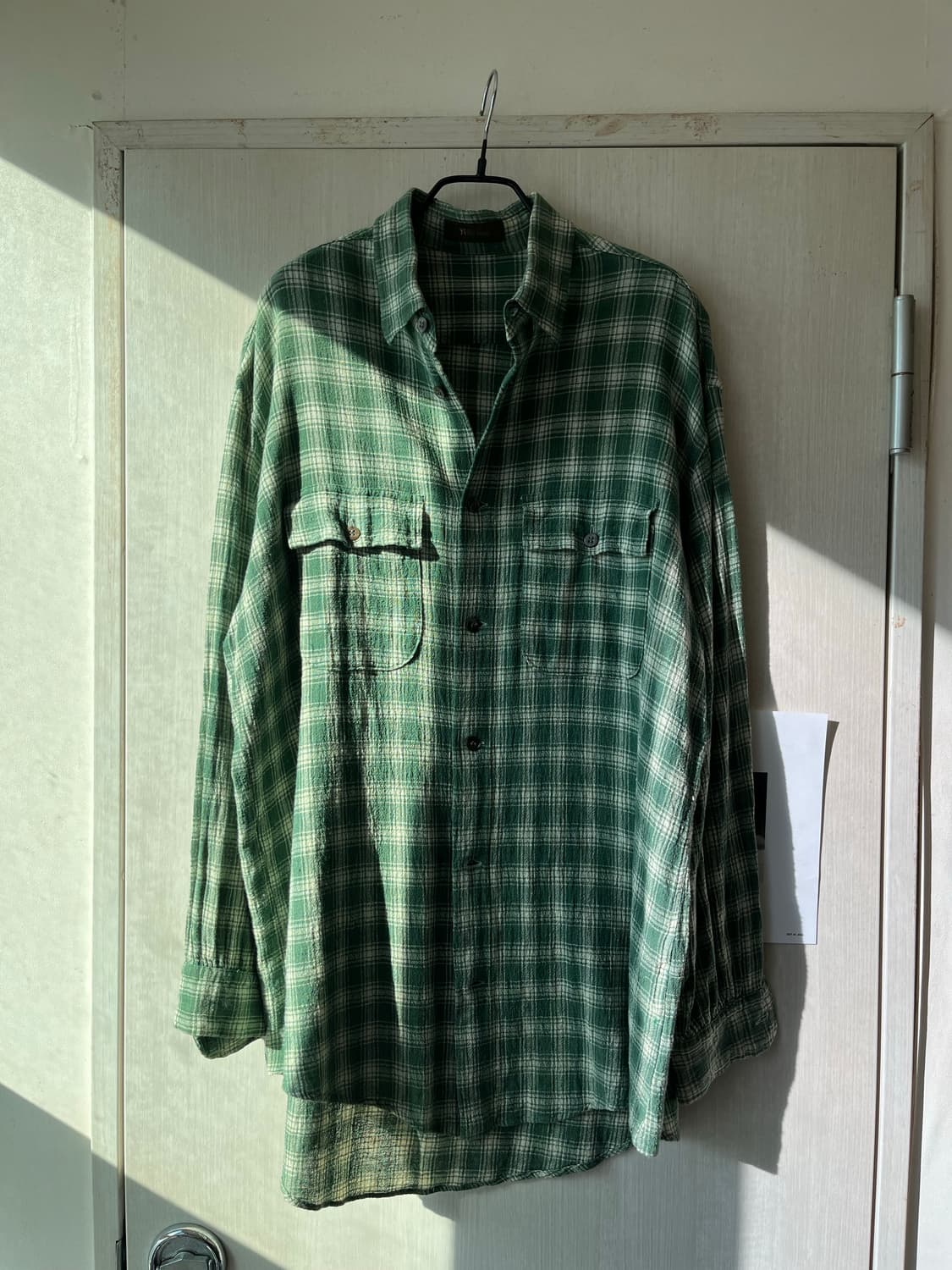 요지야마모토 거즈 패턴 코튼 셔츠 상품이미지2