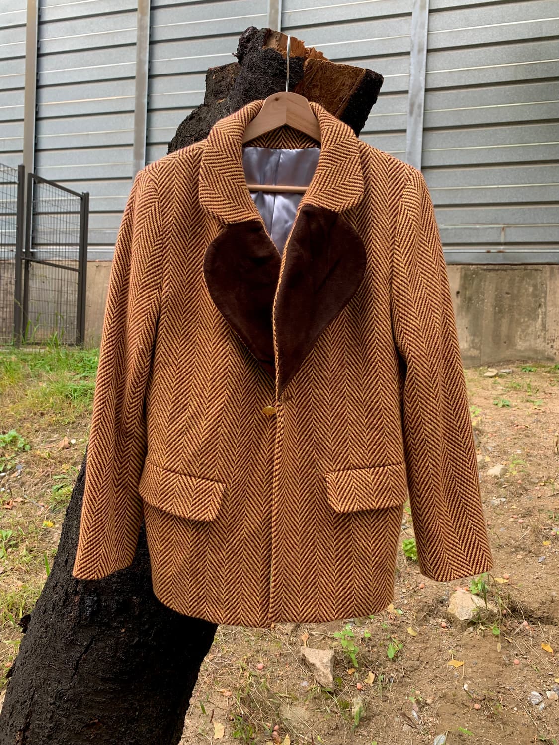 bbc 빌리네어 보이즈 클럽 mix yarn heart blazer 상품이미지1