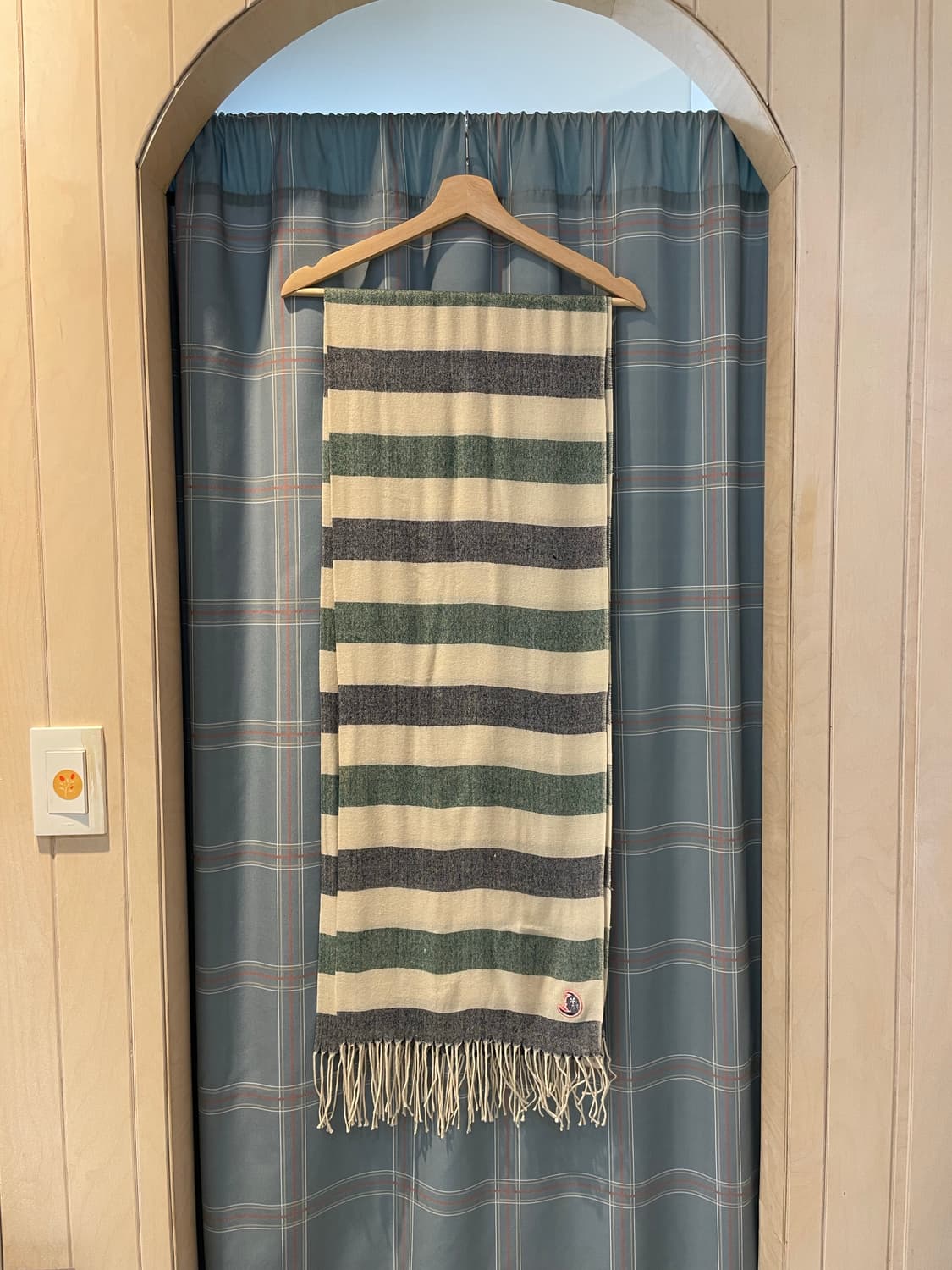 새제품) 일본빈티지 모리걸 숄 단가라머플러 상품이미지4