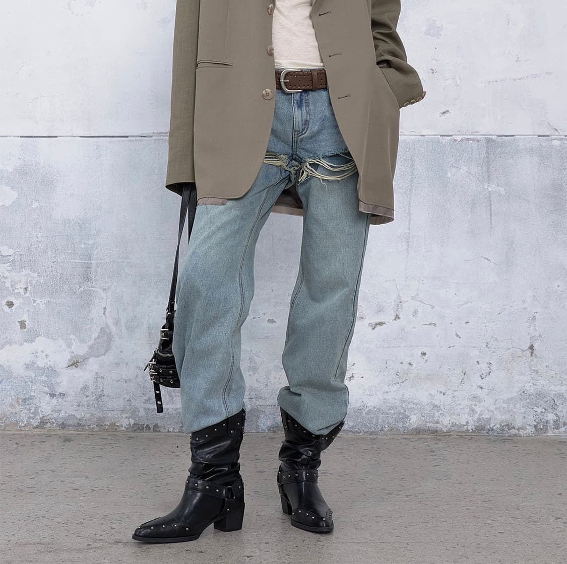 다이닛 레이어드 데님 M 새상품 상품이미지3