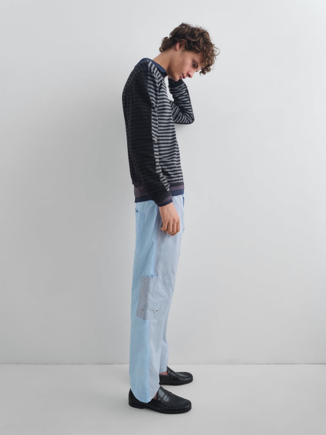 [M,L,XL]기마구아스 Diego 스트라이프 니트 상품이미지5