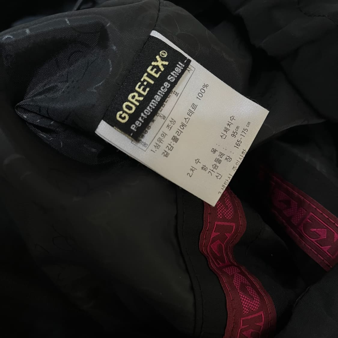 K2 고어텍스 퍼포먼스 쉘 바람막이 후드 자켓 [블랙] M/95 상품이미지6