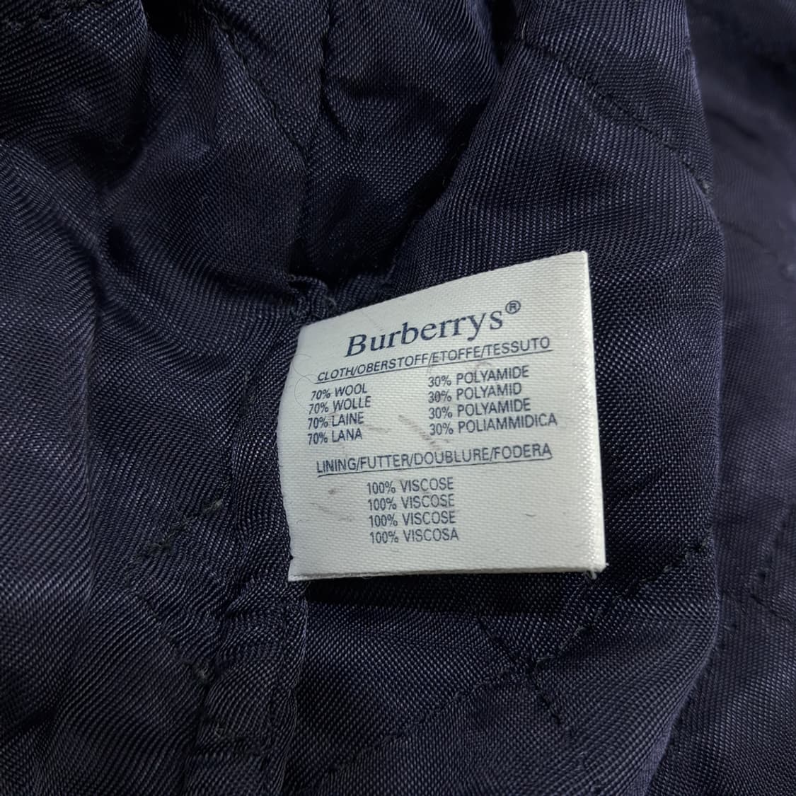 CN710W M 버버리 클래식 블랙워치 타탄체크 퀄팅 울 자켓 상품이미지10