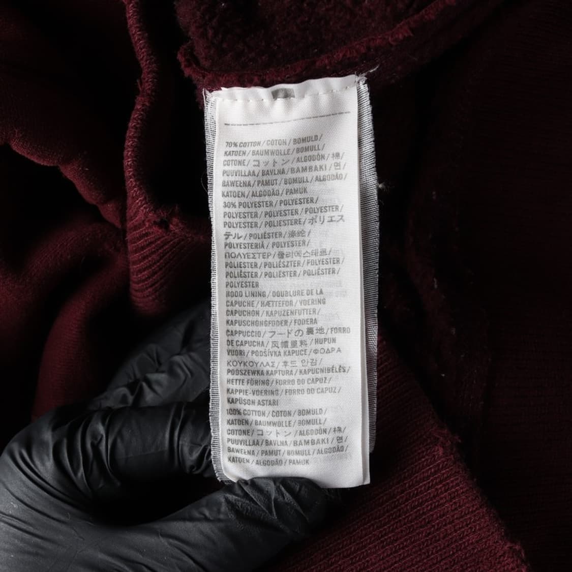 아베크롬비 버건디 빈티지 후드 집업 S 상품이미지6