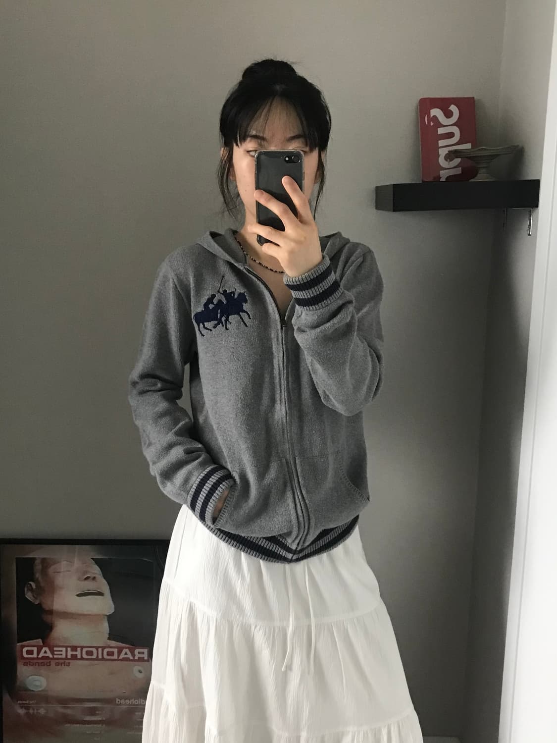 폴로 랄프로렌 빅포니로고 니트 후드집업 상품이미지2