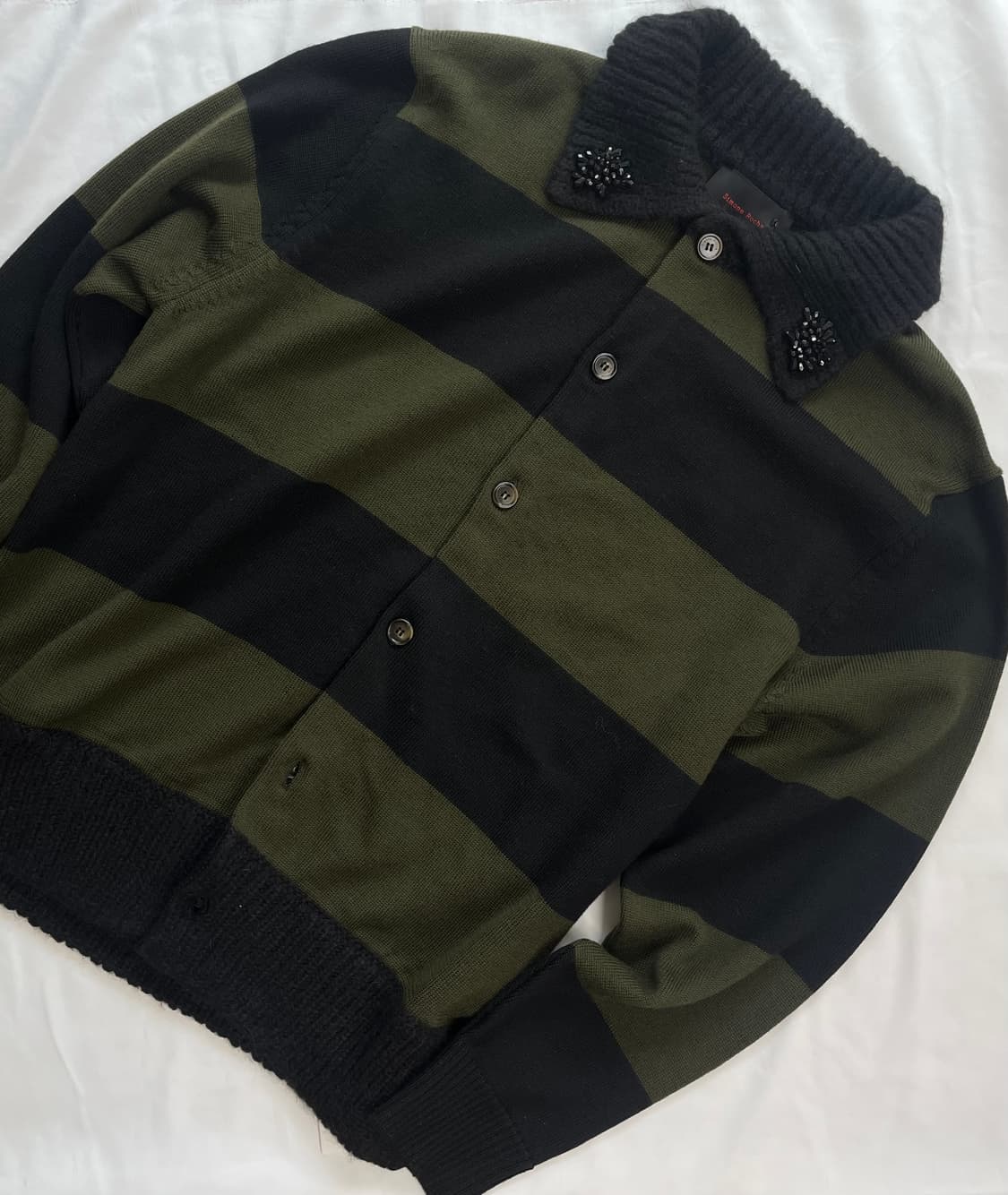 L) 시몬로샤 Fuzzy Collar Striped Rugby Knit 상품이미지2