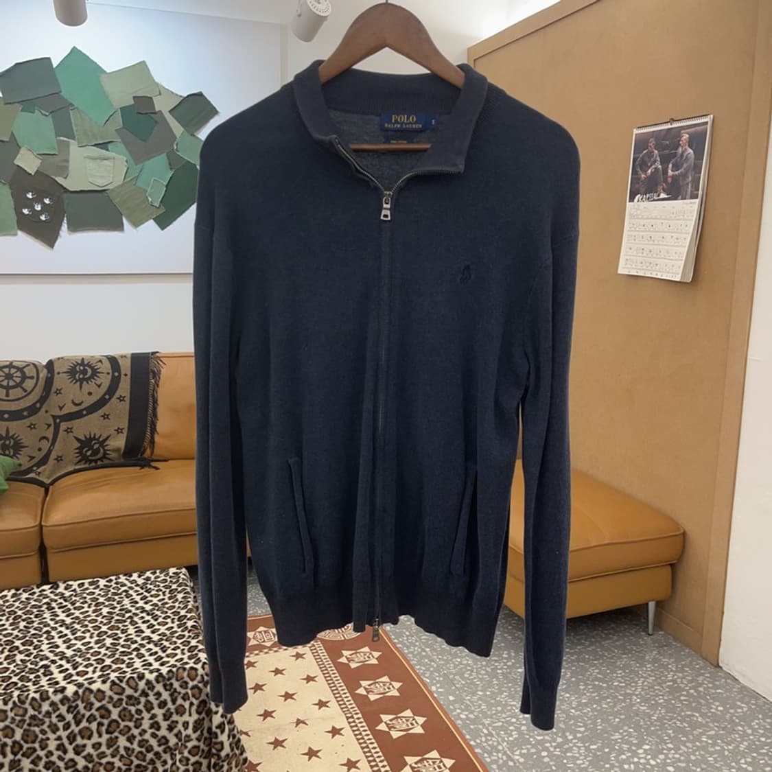 폴로 랄프로렌 모던 캐주얼 피마코튼 니트 집업 가디건 S C08918 상품이미지3