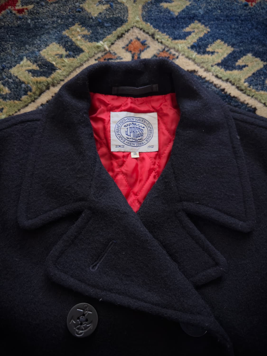 90s J press DarkNavy Peacoat 상품이미지4