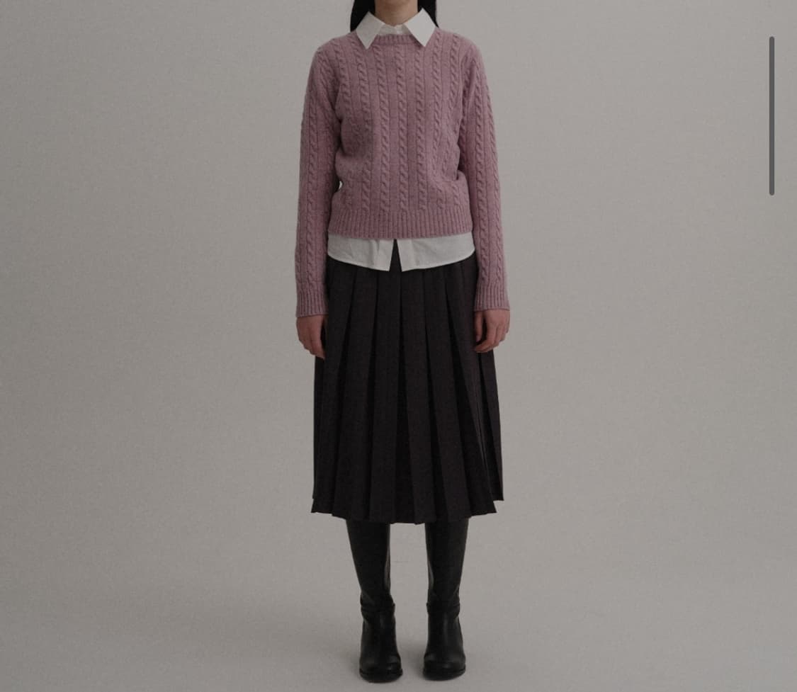 THE RYE 더 라이 케이블 메리노 울 100% 니트 Free _ 여성 상품이미지1