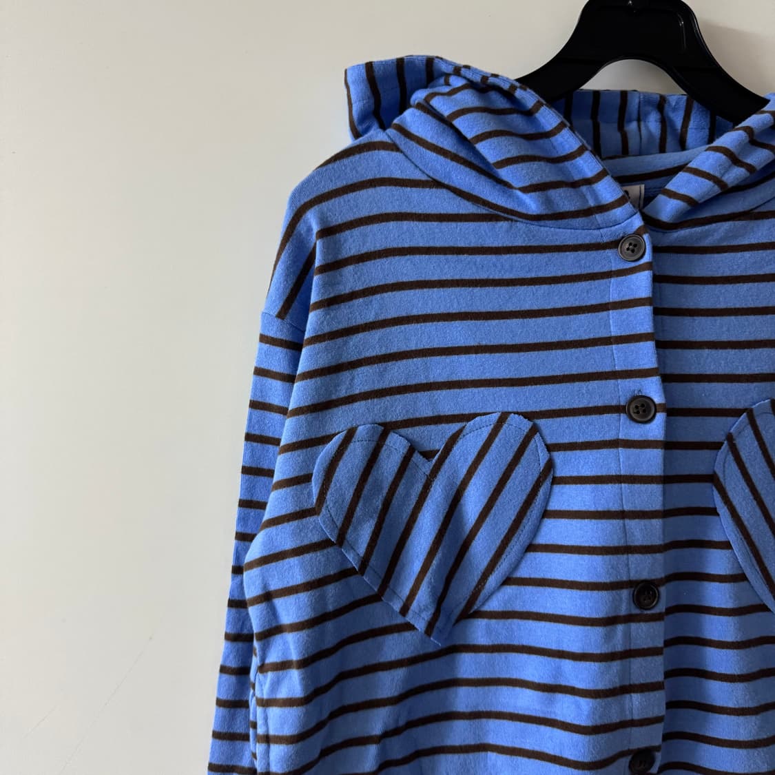 새상품 여자 하트 후드집업 (블루) 상품이미지2