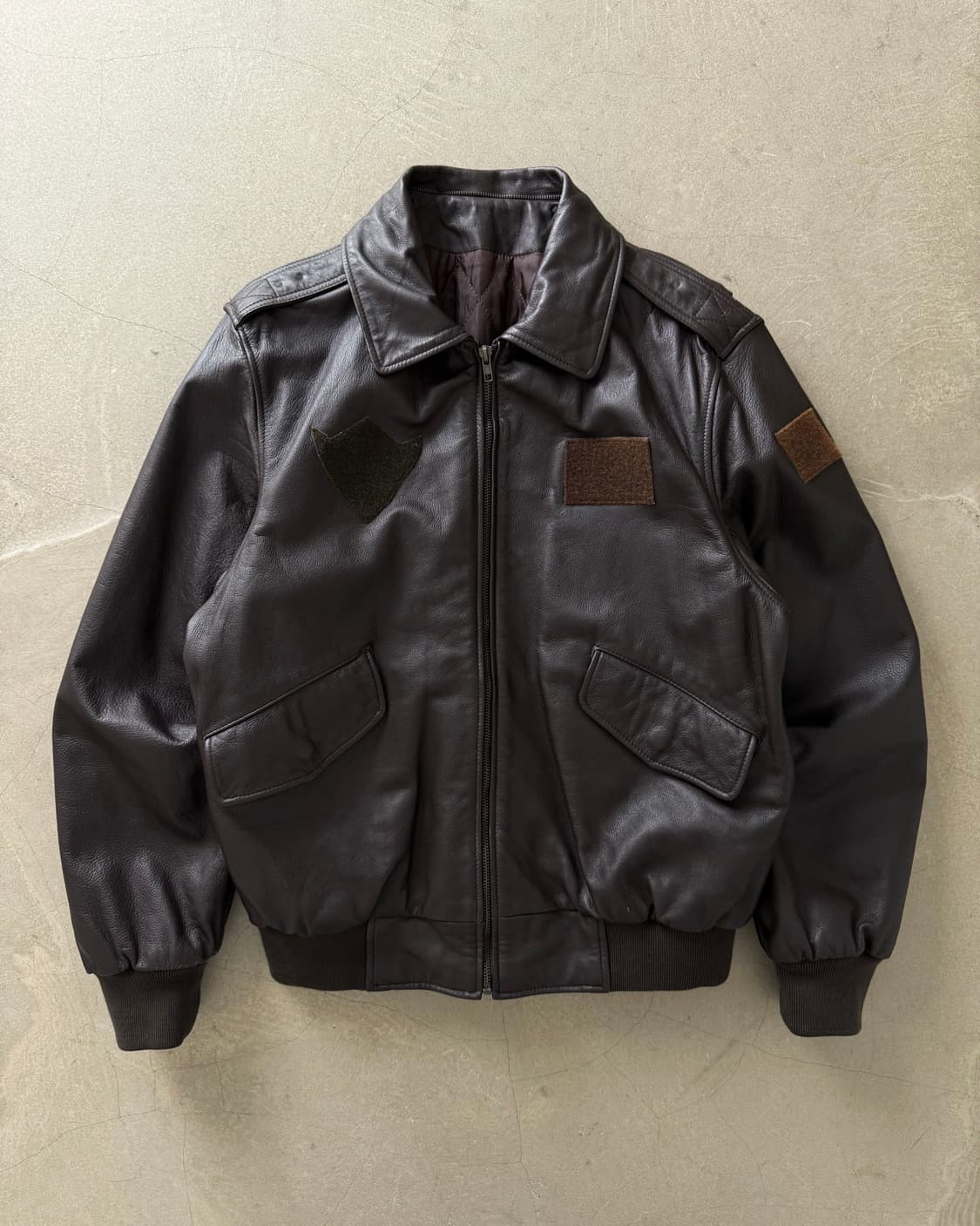 90s Genuine Leather A-2 Bomber Jacket 상품이미지1