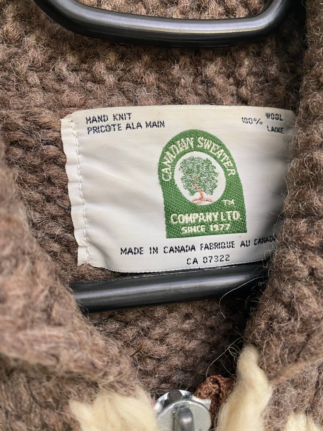 캐나디안 스웨터 컴퍼니 울 코위찬 집업 스웨터 상품이미지3