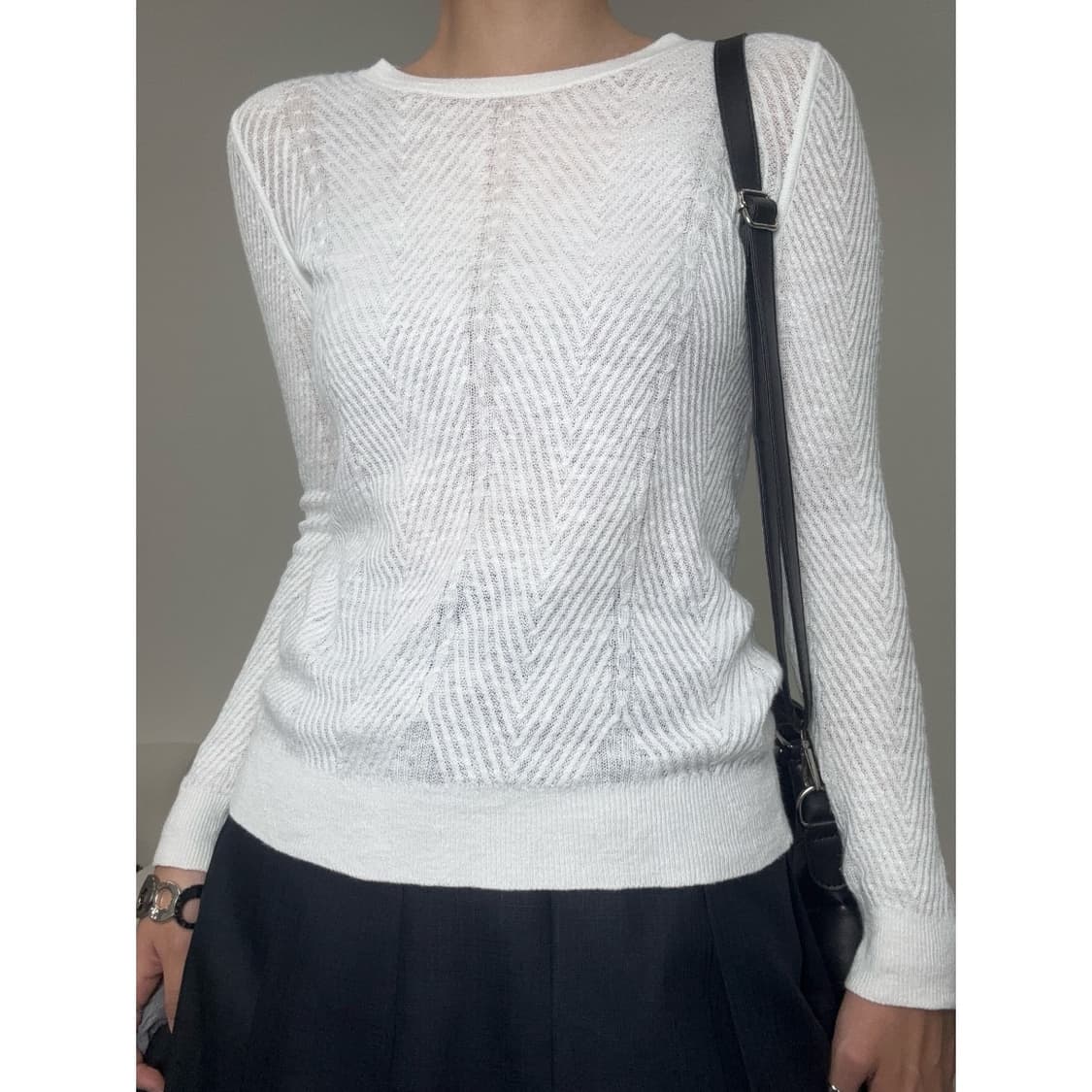 빈티지 화이트 롱슬리브 이너 상품이미지1