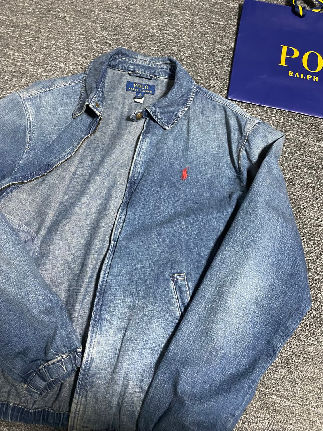 급처 24년 구매 폴로 베이포트 인디고 가먼트다이 데님 자켓 상품이미지8