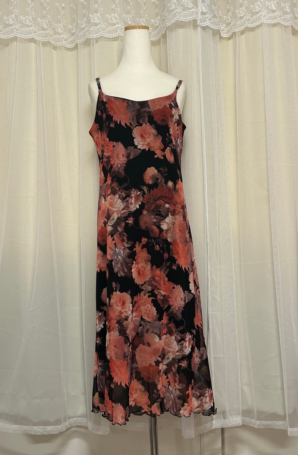 궁 st 오리엔탈 플로럴 나시 원피스  상품이미지1