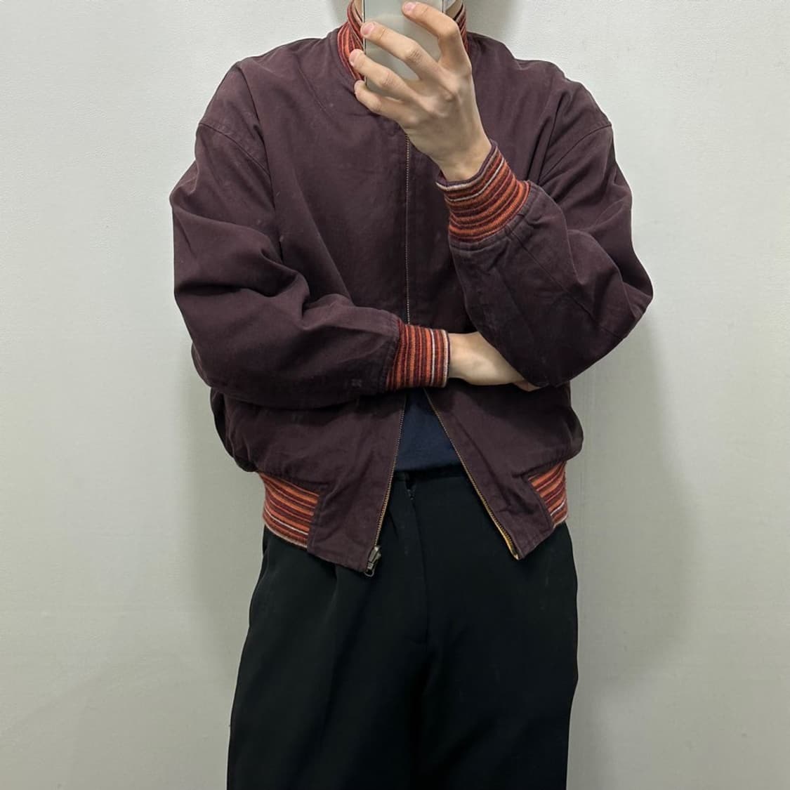 올드스쿨 리버시블 바시티자켓 상품이미지1