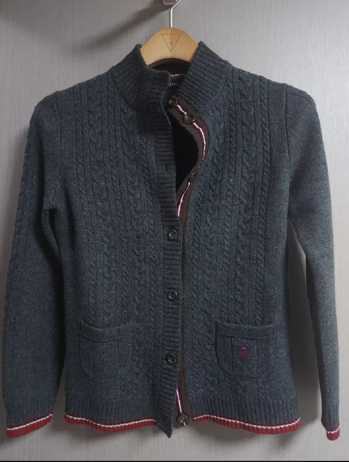 헤지스 케이블니트 가디건, XS 상품이미지1