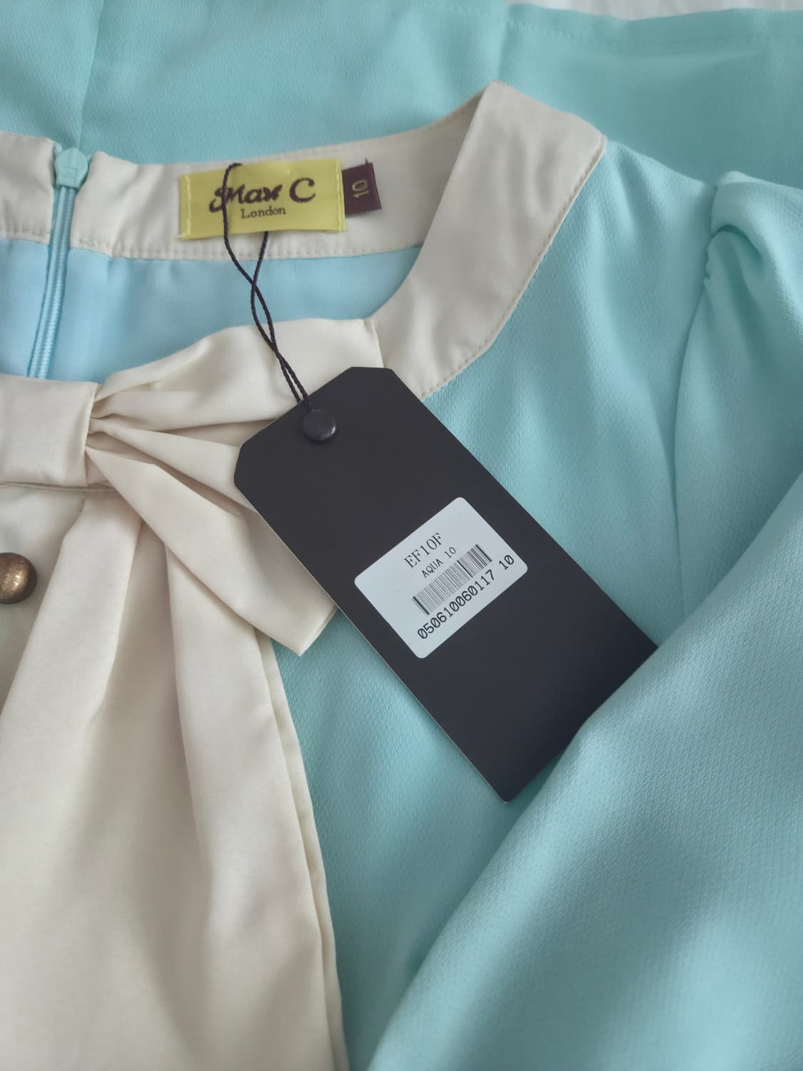 UK Vintage Mint Aqua Dress 상품이미지3