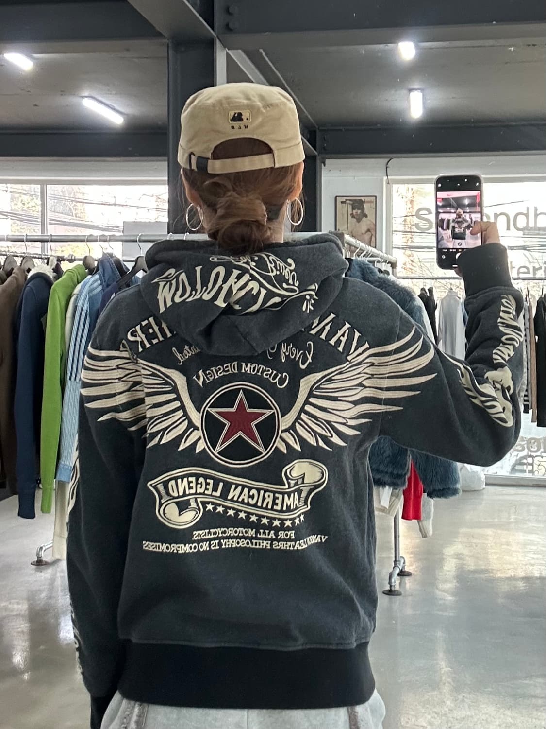 벤슨 스타 윙 패치 후드집업 상품이미지1