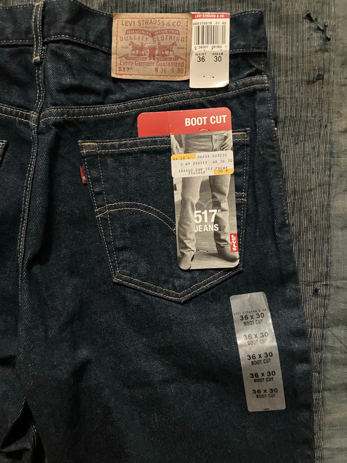 🇺🇸 데드스탁 USA 빈티지 리바이스 517 부츠컷 데님 팬츠 상품이미지5
