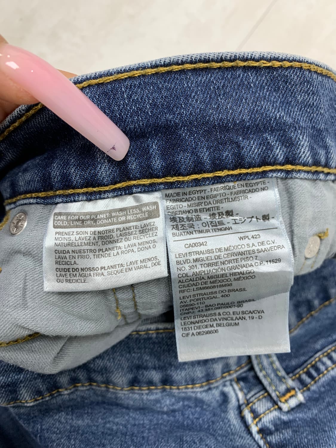 리바이스 512 데님 팬츠 #496 상품이미지4