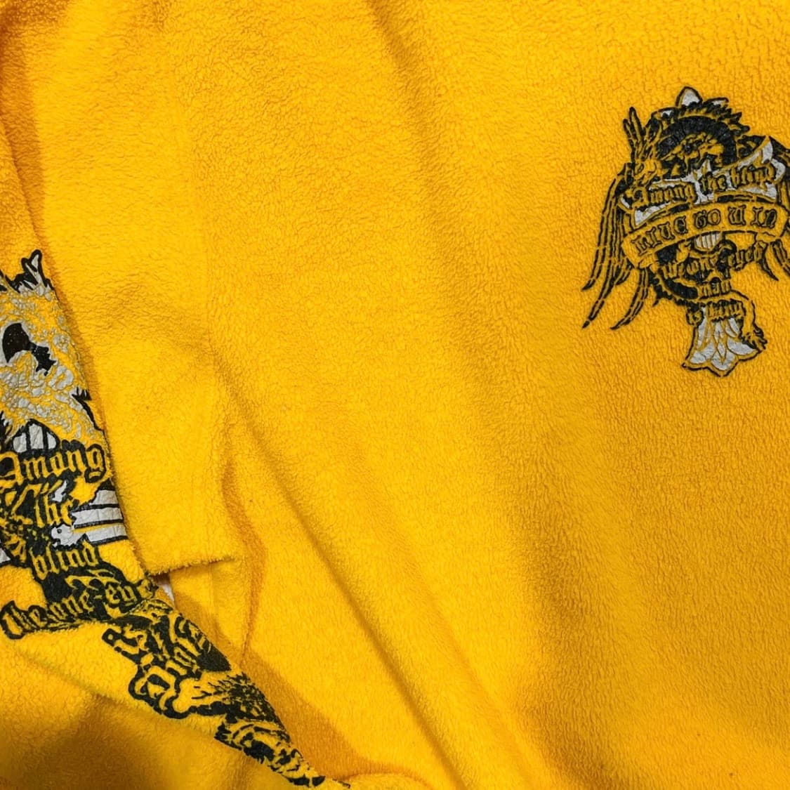 펑크 디그 딥 크로스 윙 트라이벌 후리스 노랑 맨투맨 상품이미지4