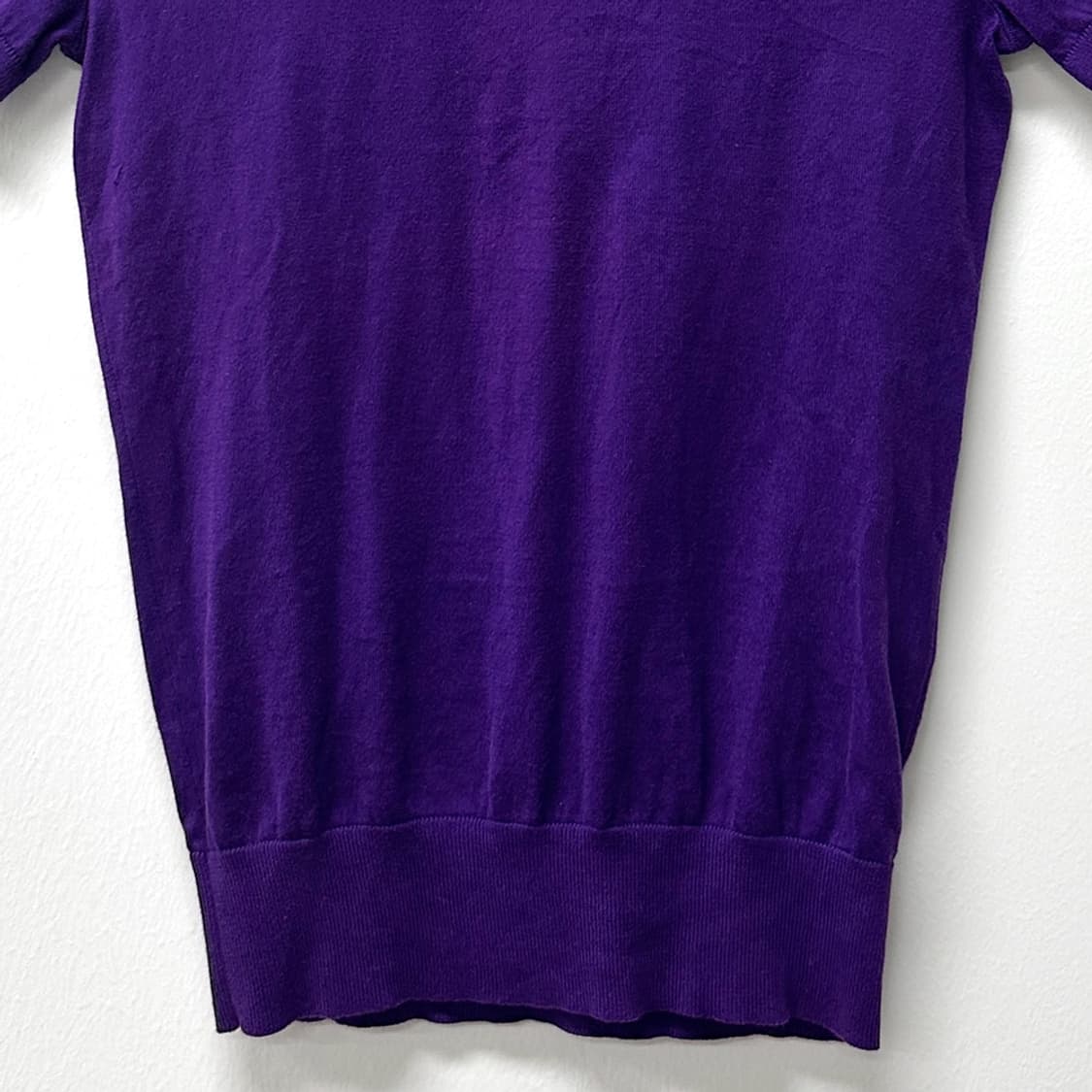 폴로 랄프로렌 코튼 터틀넥 반팔 니트 목폴라 스웨터 바이올렛 여성 M 상품이미지3