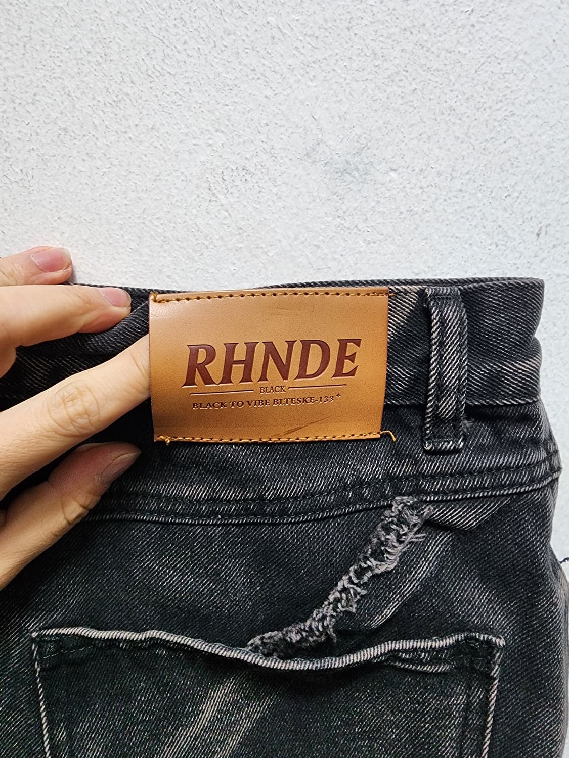 JPN 아사키 프레자키 RANDE 토네이도 와이드 흑청바지 상품이미지7