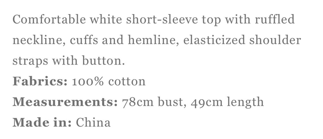 브랜디멜빌 화이트 반팔 민소매 블라우스 티아나 탑 상품이미지3