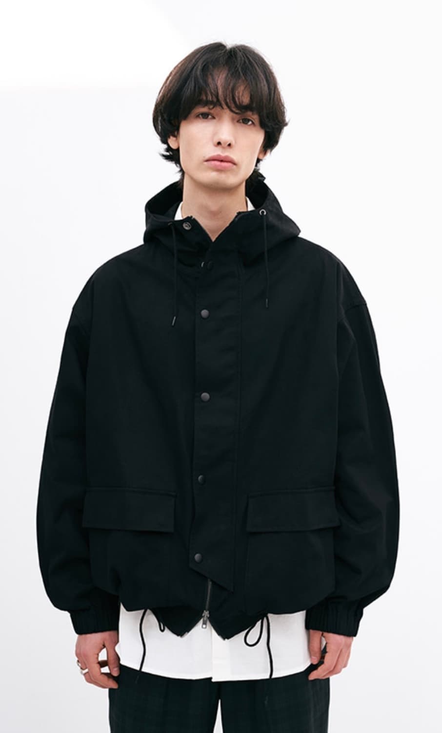 Partimento 파르티멘토 코드후드집업 자켓/블랙 상품이미지9